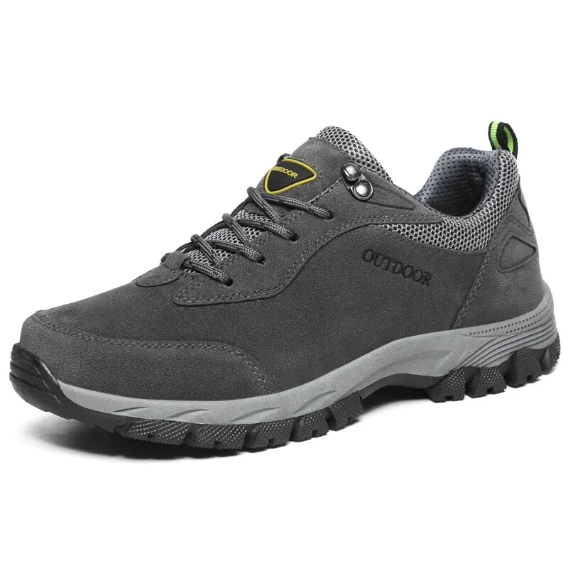 large size walking shoes men fall and winter outdoor non-slip hiking shoes boots