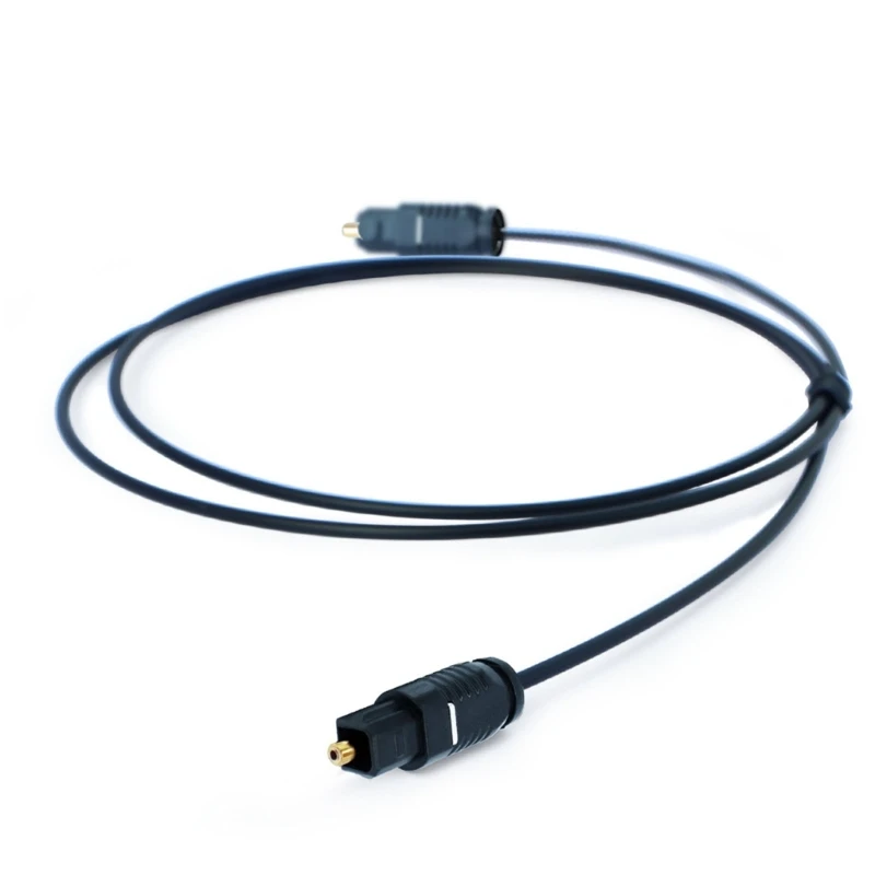 For Toslink Gold-Plated Digital Optical Audio Cable 1m SPDIF MD DVD Gold-Plated Cable