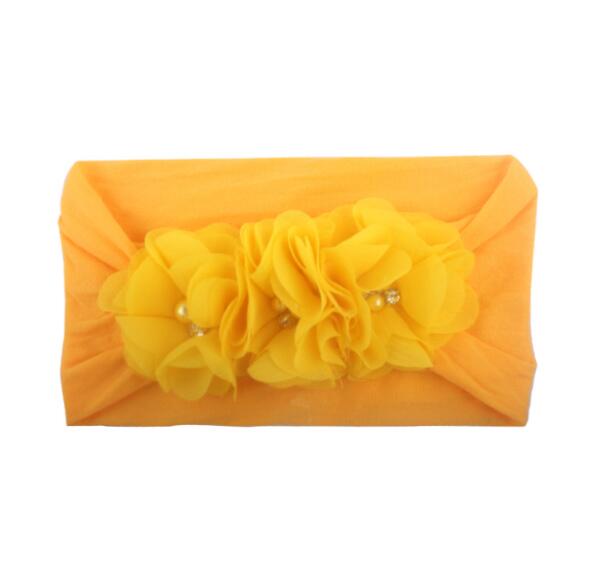 New Baby Pearl Flowers Hair Belt Child Headwear Hair Ornaments
