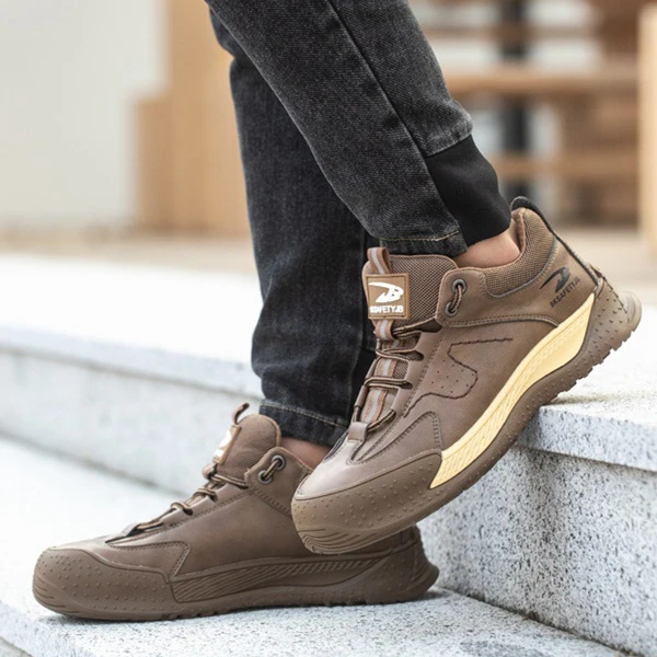 New safety shoes steel toe cap work shoes anti impact anti puncture Construction labor protection shoes for men