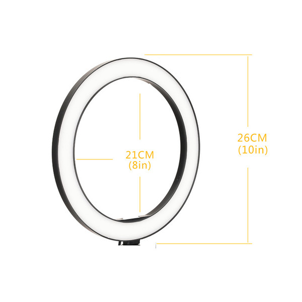 Hot 26cm/10inch LED Selfie Ring Light Dimmable LED Ring Lamp Photo Video Camera Phone Light ringlight For Live YouTube Fill Ligh