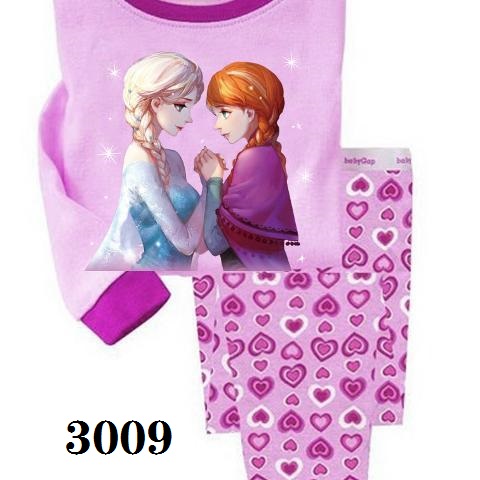 2pcs/set Cartoon Frozen Shirt Pant Set Baby Kid Girls Pajamas Set Nightwear Gift