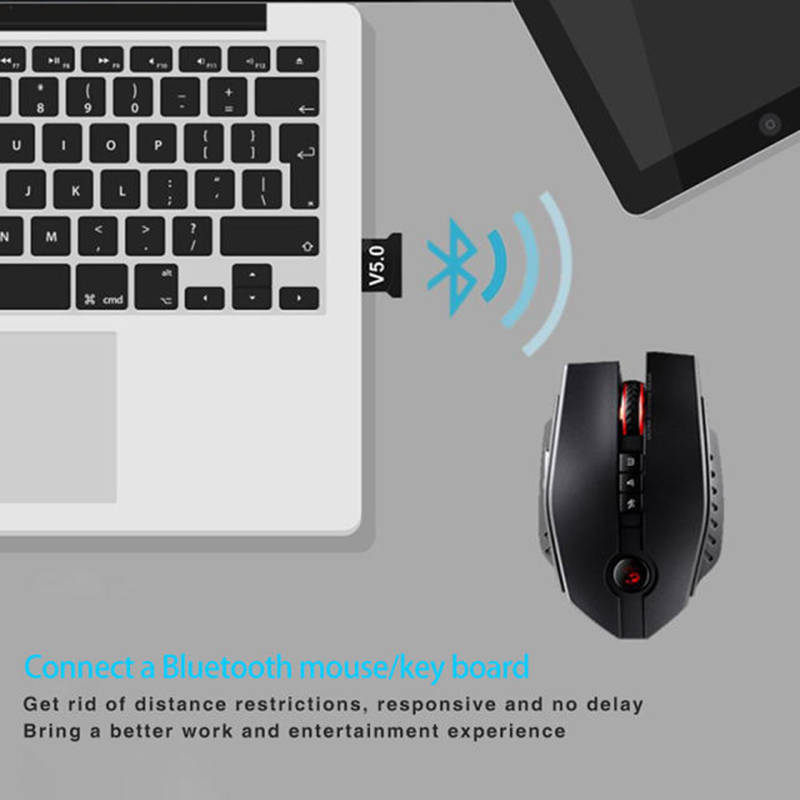 Updated Mini USB Bluetooth Adapter V5.0 CSR Dual Mode Wireless Bluetooth Dongle Music Sound Receiver For Windows 10 8 7 Vista XP