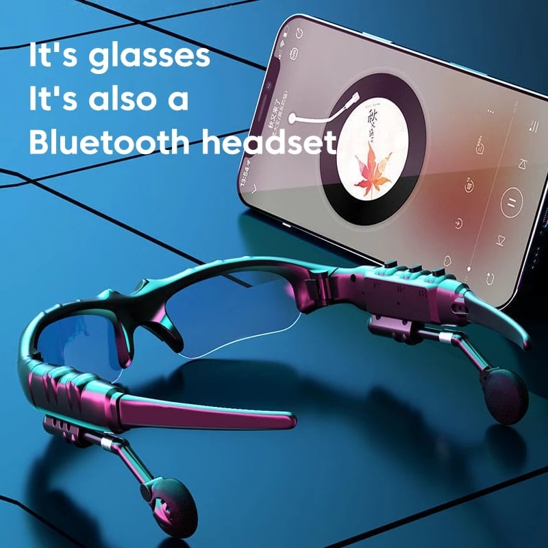 2023 New Stereo Earphones Wireless Headset with Mic Polarized Sunglasses for Driving Cycling Sports Noise Reduction Headphones