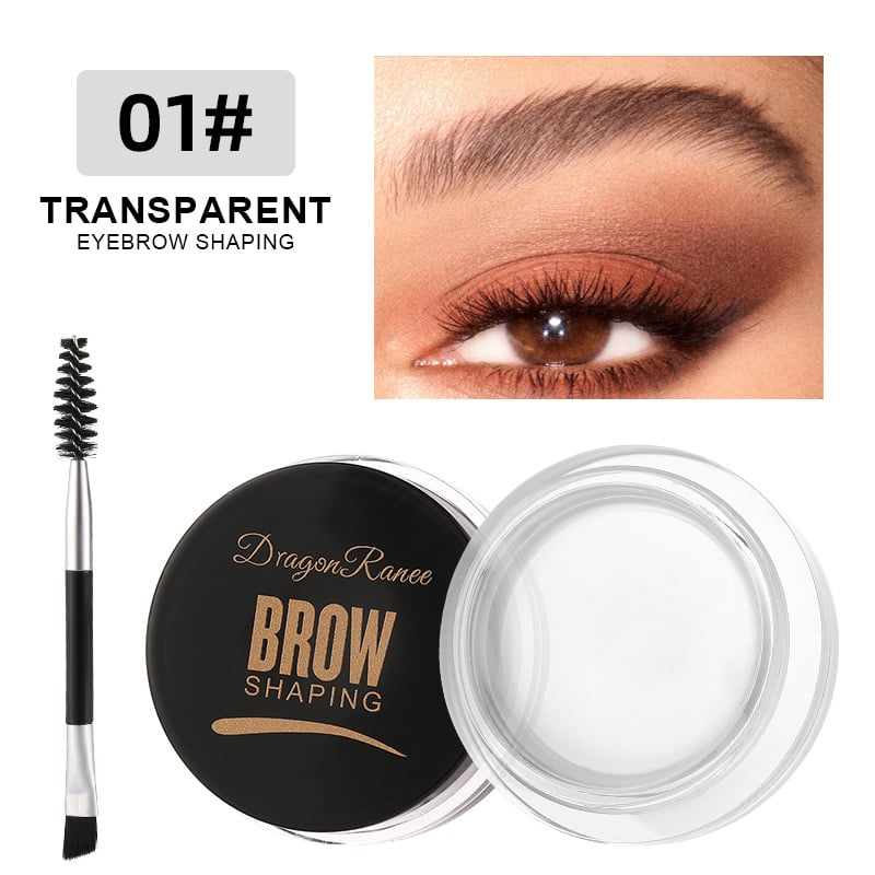 White Brown Eyebrow Tint Eyebrow Gel Wax Brow Soap Set with Brush Natural Makeup Soap Brow Sculpt Lift Eyebrow Enhancer Shaping