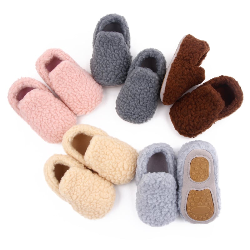 Baby Winter and Autumn Style Multiple Choices Soft Cotton Warm and Plush Toddler Shoes Anti-slip Sole Prewalking