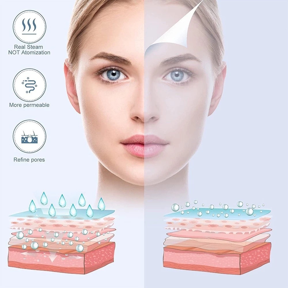 Facial Sprayer Heating Hot Fog Steamer Skin Care Moisturizing Beauty Pore Cleaner Aroma Herbal Steaming Humidifier SPA Machine
