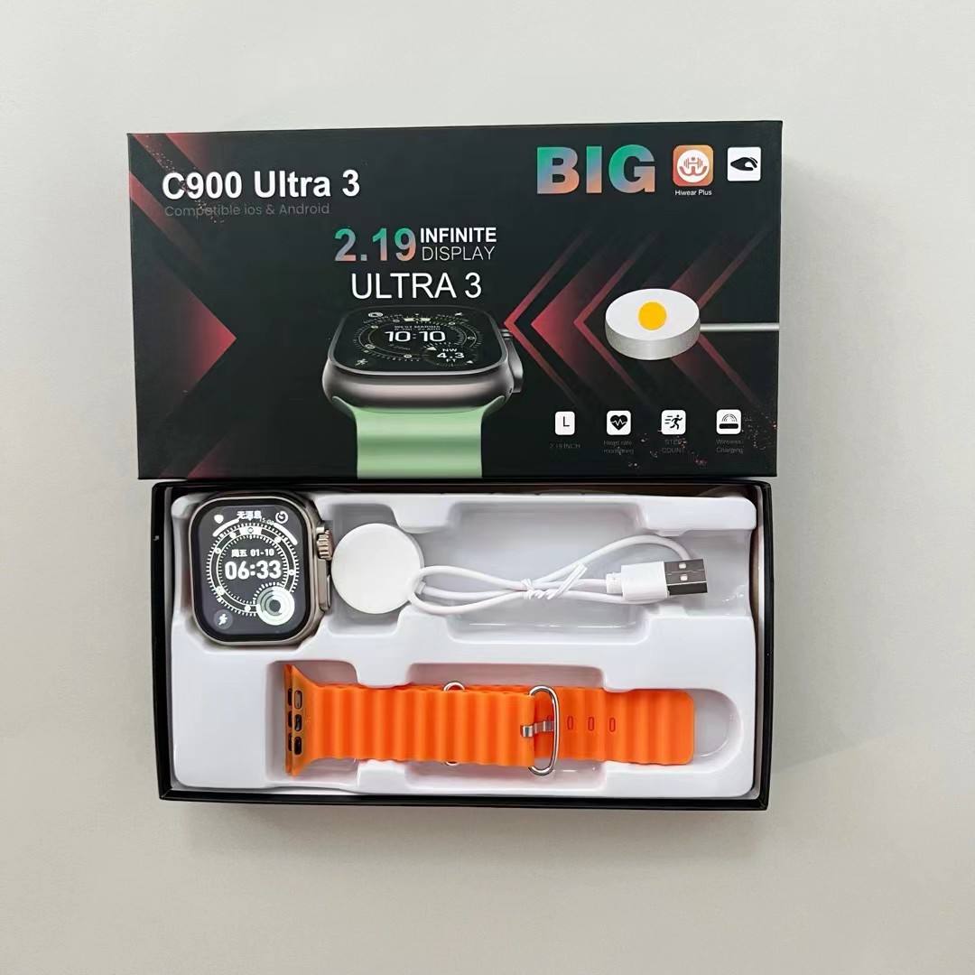 T900U Smart Watch Wireless Call Heart Rate SpO2 Exercise Temperature Monitoring Silicone Band TFT Display