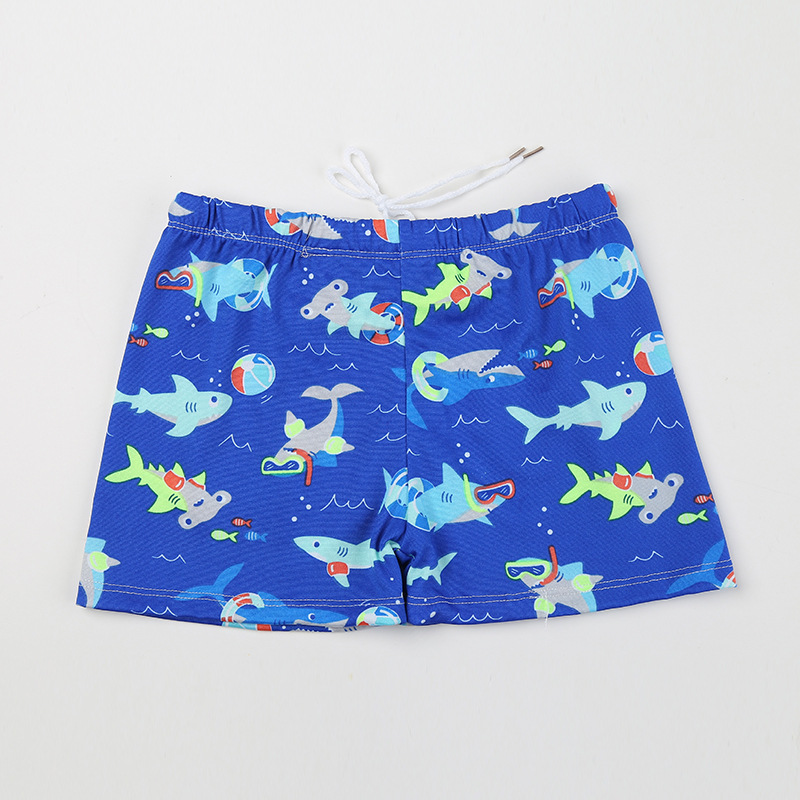 Children's swimming trunks baby swimsuit boy boxer cute cartoon shorts boy swimming trunks one size (30-65 catties)