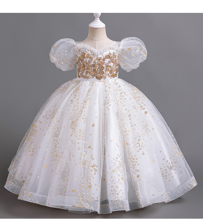 Children's Dress Princess Dress Flower Children's Dress Pong Dress Children's Dress Girls' Dress