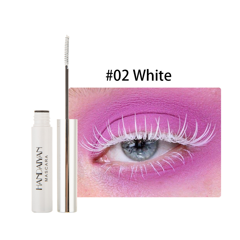 3D Colorful Mascara Lengthening Black White Red Lash Eyelash Extension Eye Lashes Brush Beauty Makeup Long-wearing Color Mascara