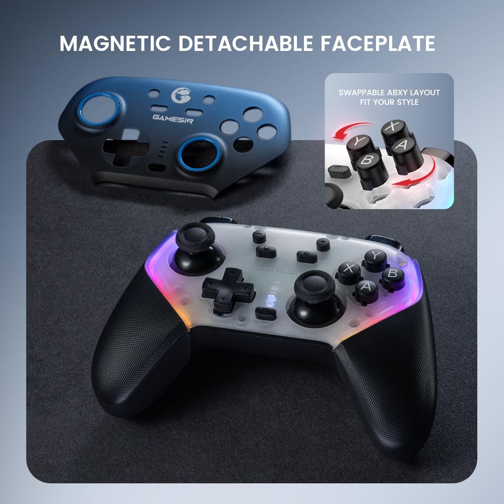 GameSir Super Nova Wireless Gaming Controller for PC/Switch/Switch 2/iOS/Android, 1000Hz Polling Rate, Hall Effect Stick & Trigger, Rubberized Grips,