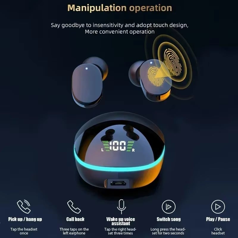 NEW Air Pro TWS G9S Fone Bluetooth Headphones with Mic LED Display Earbuds Wireless Bluetooth Headset Noise Cancelling Earphones