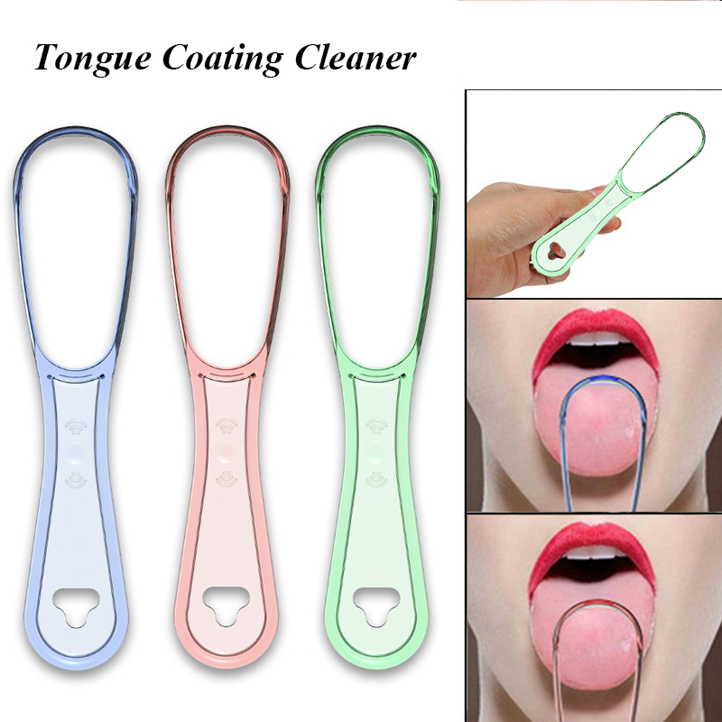1pcs Tongue Cleaner Scraper Brush Hygiene Dental Oral Care Cleaning Tools Reusable Adult Cleaning Tongue Scraper Fresh Breath