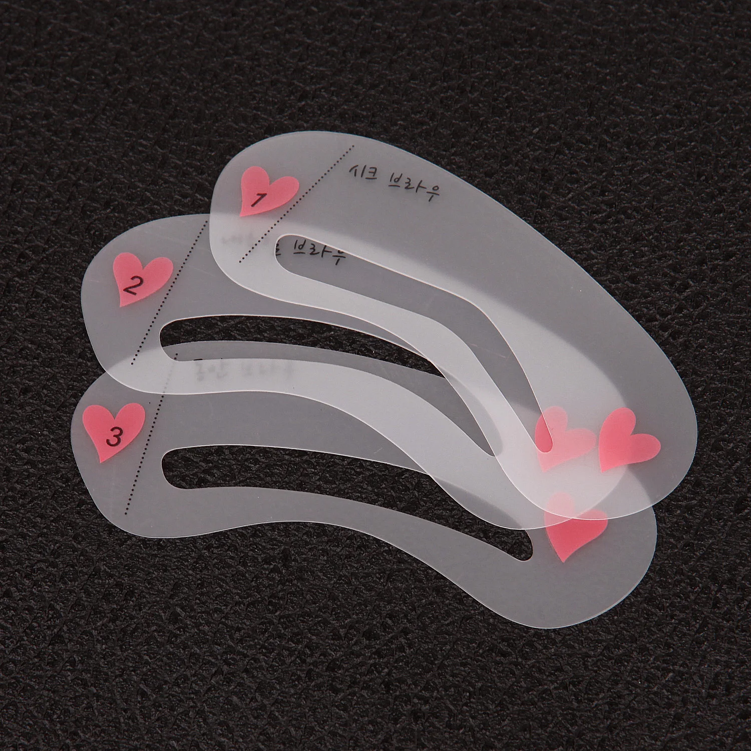 3 Pcs Reusable New Eyebrow Template Stencil Tool Makeup Eye Brow Template Shaper Make Up DIY Beauty Tool