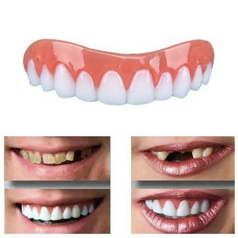 Perfect Instant Smile Comfort Fit Flex Teeth Whitening Denture Paste False Teeth Upper Cosmetic Veneer Tooth Cover Beauty Tool