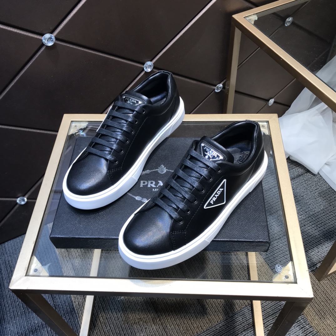 Prada casual shoes lace-up running shoes low-top sneakers light sports shoes non-slip walking shoes 38-44