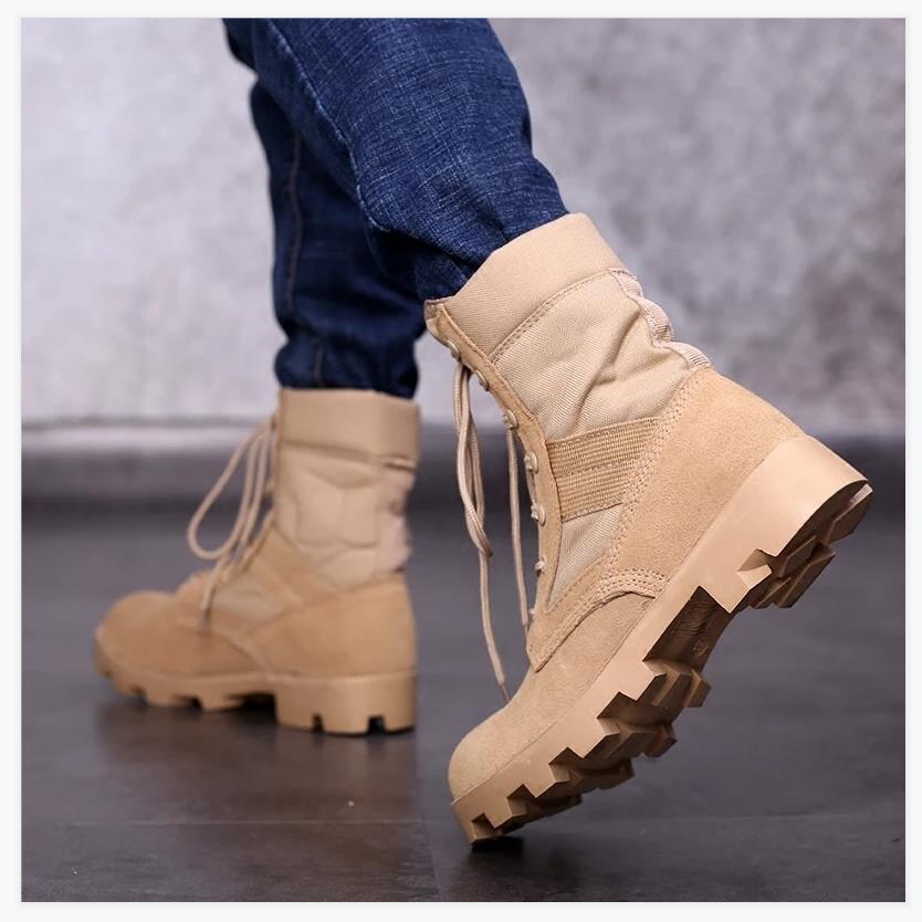 Boots Men's Jungle Breathable Boots Safety Shoes Motorcycle Boots Work Shoes
