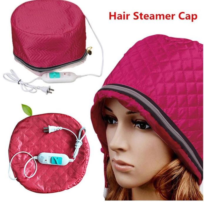 220V EUR Plug Electric Hair Thermal Treatment Beauty Steamer SPA Nourishing Hair Care Cap