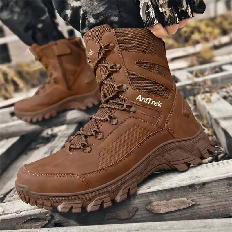New Men Boots Hunting Hiking Shoe Lace Up Desert Unisex Boot Male Women Brand Motorcycle Climbing Shoe
