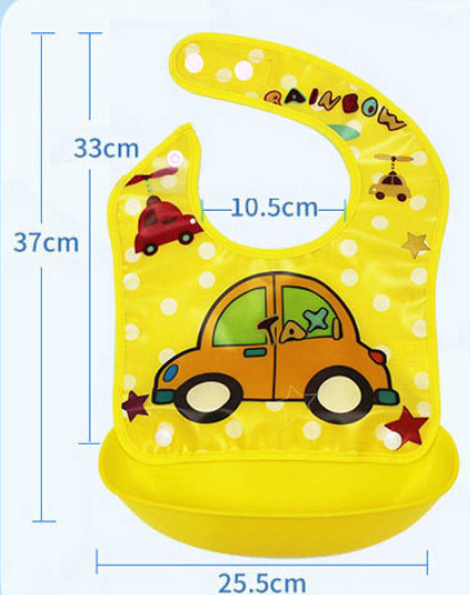 Baby bib, waterproof rice bag, baby bib, drool bag, drool towel, three-dimensional imitation silicone