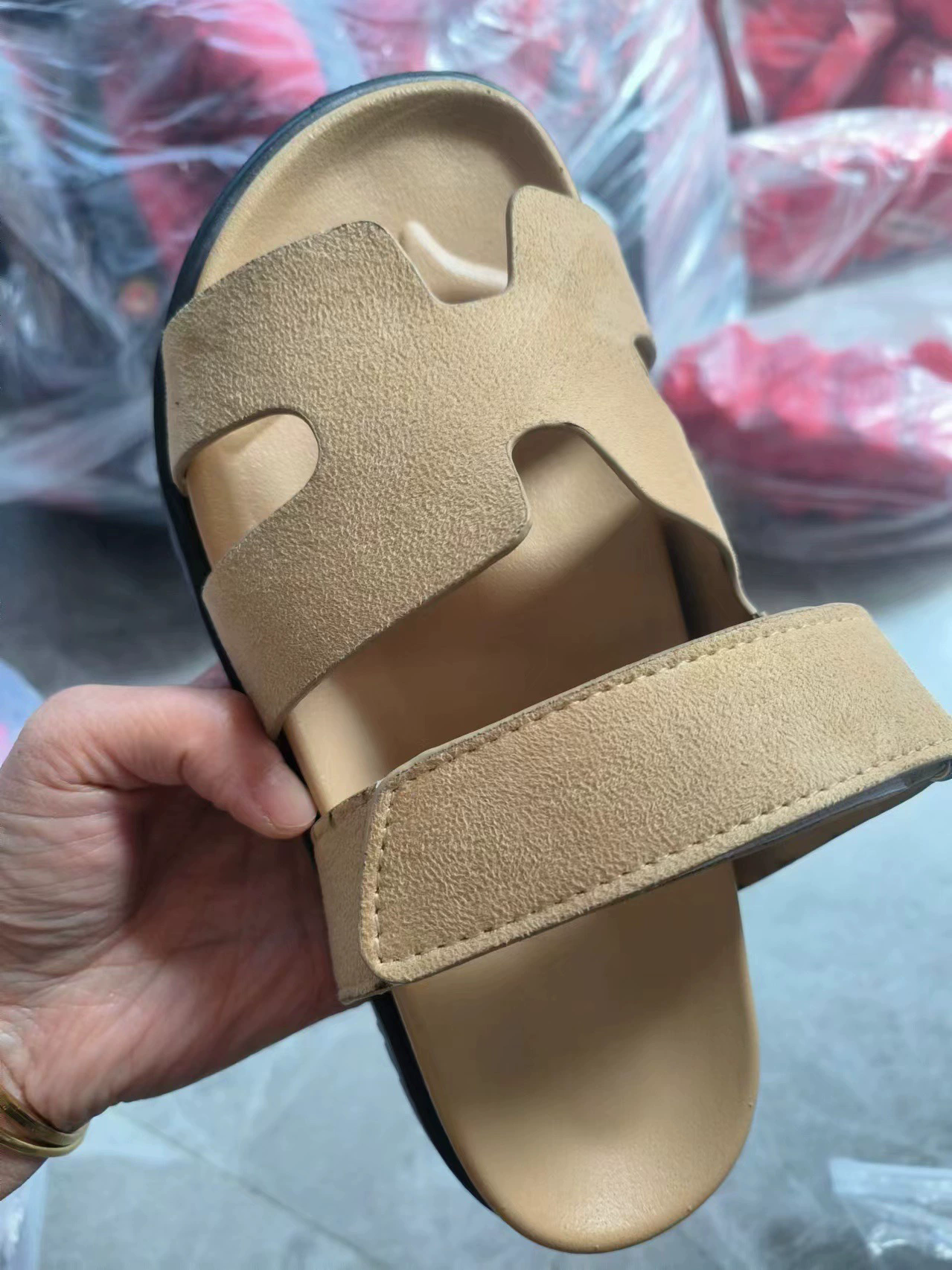 2025 Spot Large Size 43 Summer New Thick Sole Casual Roman Sandals Women's Cross Border Round Head Buckle Shoes Platform shoes