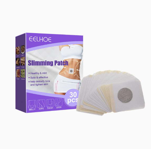 30PCS Chinese Medicine Weight Loss Navel Sticker Magnetic Slim Detox Adhesive Sheet Fat Burning Slimming Diet Patch Pads