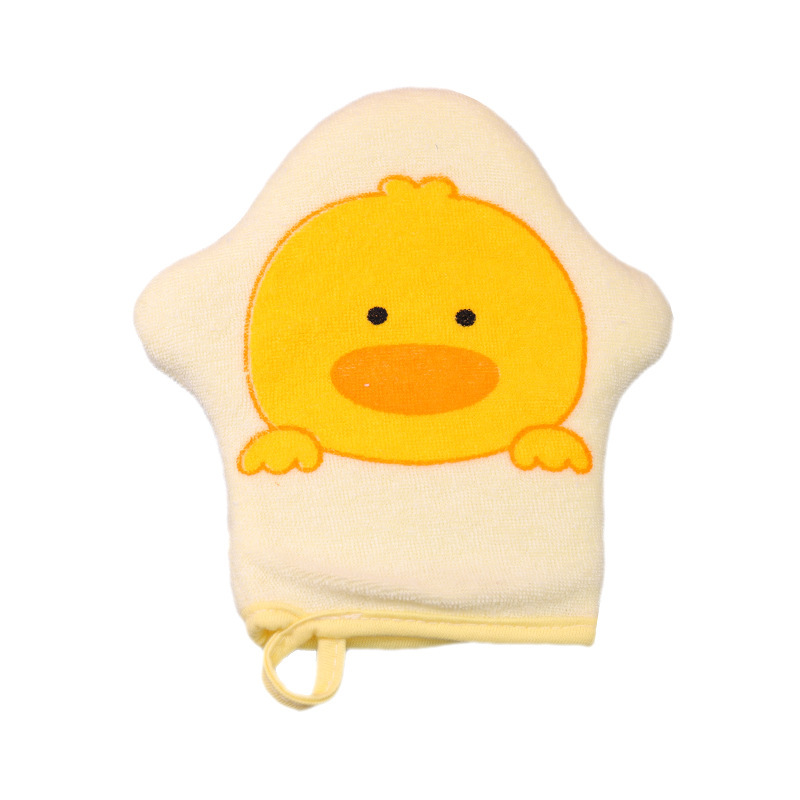 1pc Cartoon Soft Bath Cotton Baby Bath Sponge Children's Rubbing Bath Rubbing Bath Ball 3 Colors