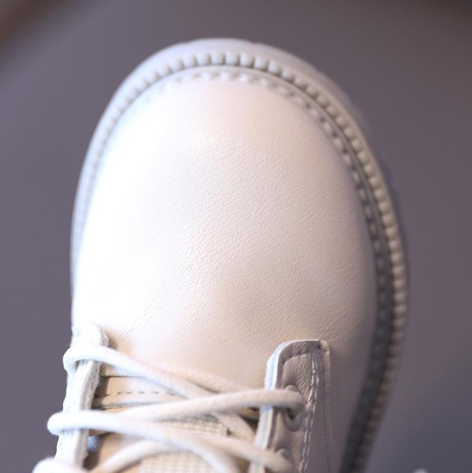 Boys and girls new leather low-top ankle boots girls fashion trend Martin boots