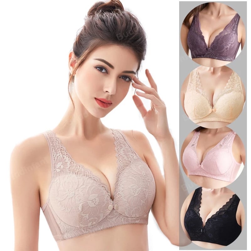 maternity bra nursing wireless lace bra sexy breastfeeding bra plus size D E Cup front closure open pregnancy women feeding bras