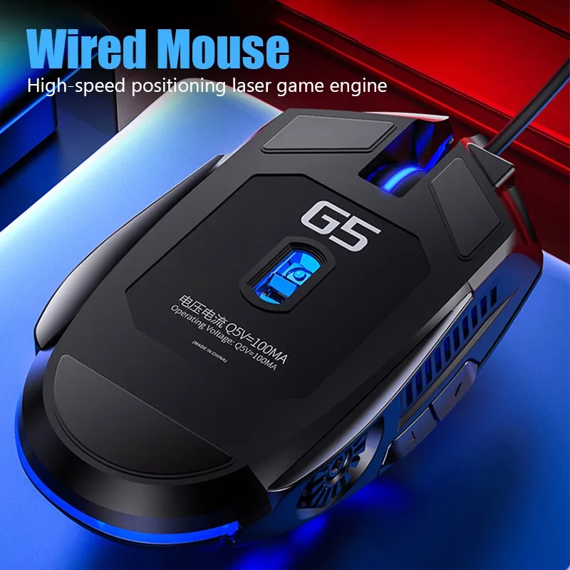 G5 Gaming Wired Mouse Mechanical Mice Computer Accessories
