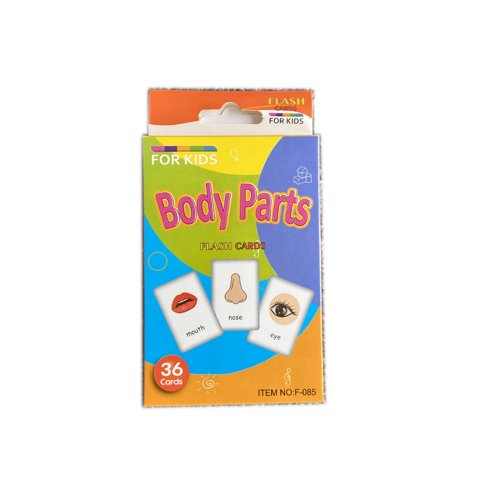 Children Body Awareness Card Early Physical Cognition English Word Parent Education Child Interaction Card