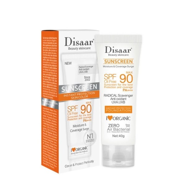 40ML Disaar Facial Body Sunscreen Whitening Sun Cream Sunblock Skin Anti-Aging Oil-control Moisturizing SPF 90