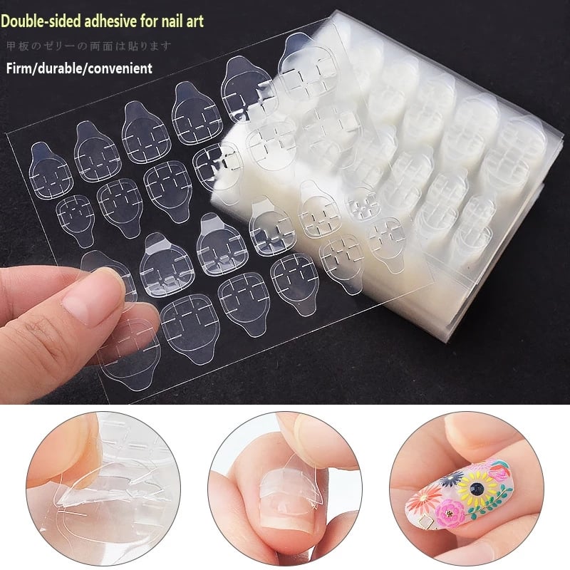 New jelly glue manicure double-sided adhesive film yellow glue nail paste jelly glue fake nail