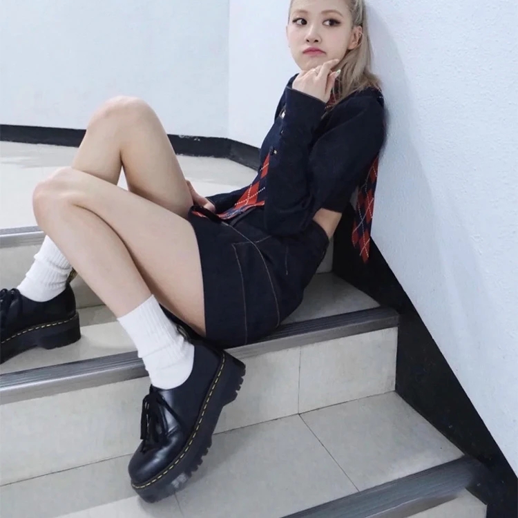 2023 Shoes for Women Mary Janes 's High Heels Fashion Lace Up Casual Boots New Round Toe Platform
