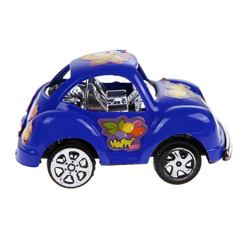 6pcs/ Colorful Funny Mini Pull Back Car Set Children Boys Cartoon Pull Back Vehicle Car Toys Gift Cute Beetle Car Toy Models