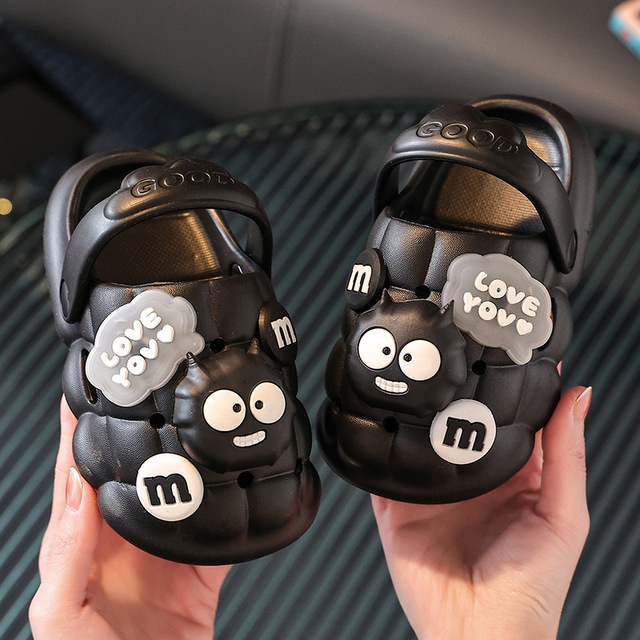 DIY Summer Man Women Slippers for Kids Boys Girls Non-Slip Children Home Washroom Bubble Garden Clogs Shoes Family Slippers