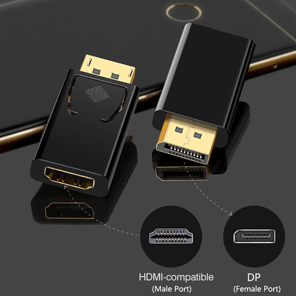 DP Male to HDMI Female Adapter Converter for HDTV PC