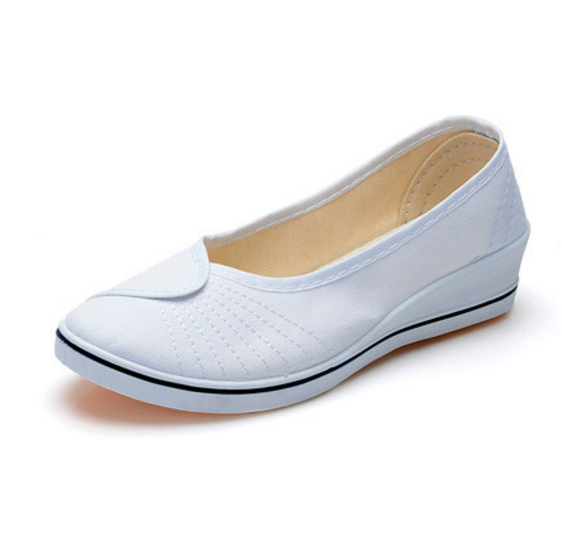 canvas shoes low breathable color flat shoes