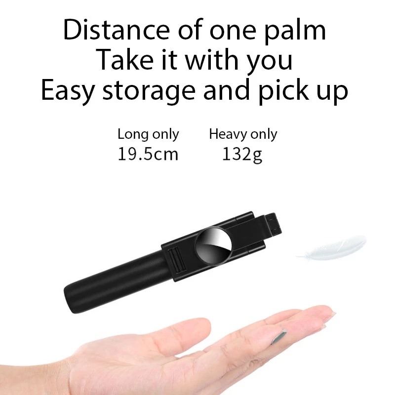 The New Wireless Bluetooth Selfie Stick Foldable Mini Tripod Shutter Remote Control Portable Selfie StickFfor IOS Android Phone