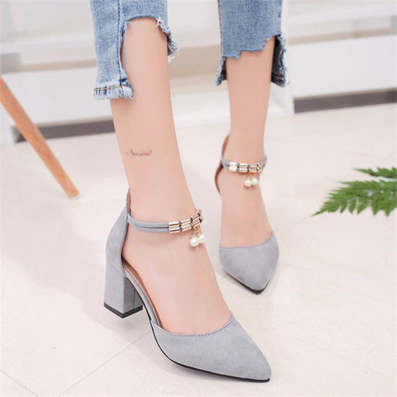Ladies Sandals Shoes Women L Luxury Sandals Ankle Mid Heel Block Party Open Toe Square Shoes Zapatos De Mujer