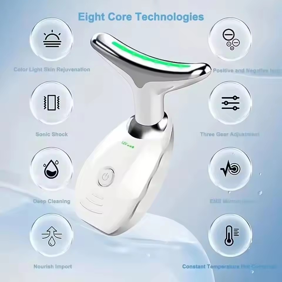 Face Neck Massager Household Lifting And Firming Facial Electric Introduction Lifting And Firming Beauty Massage Face Care Tools