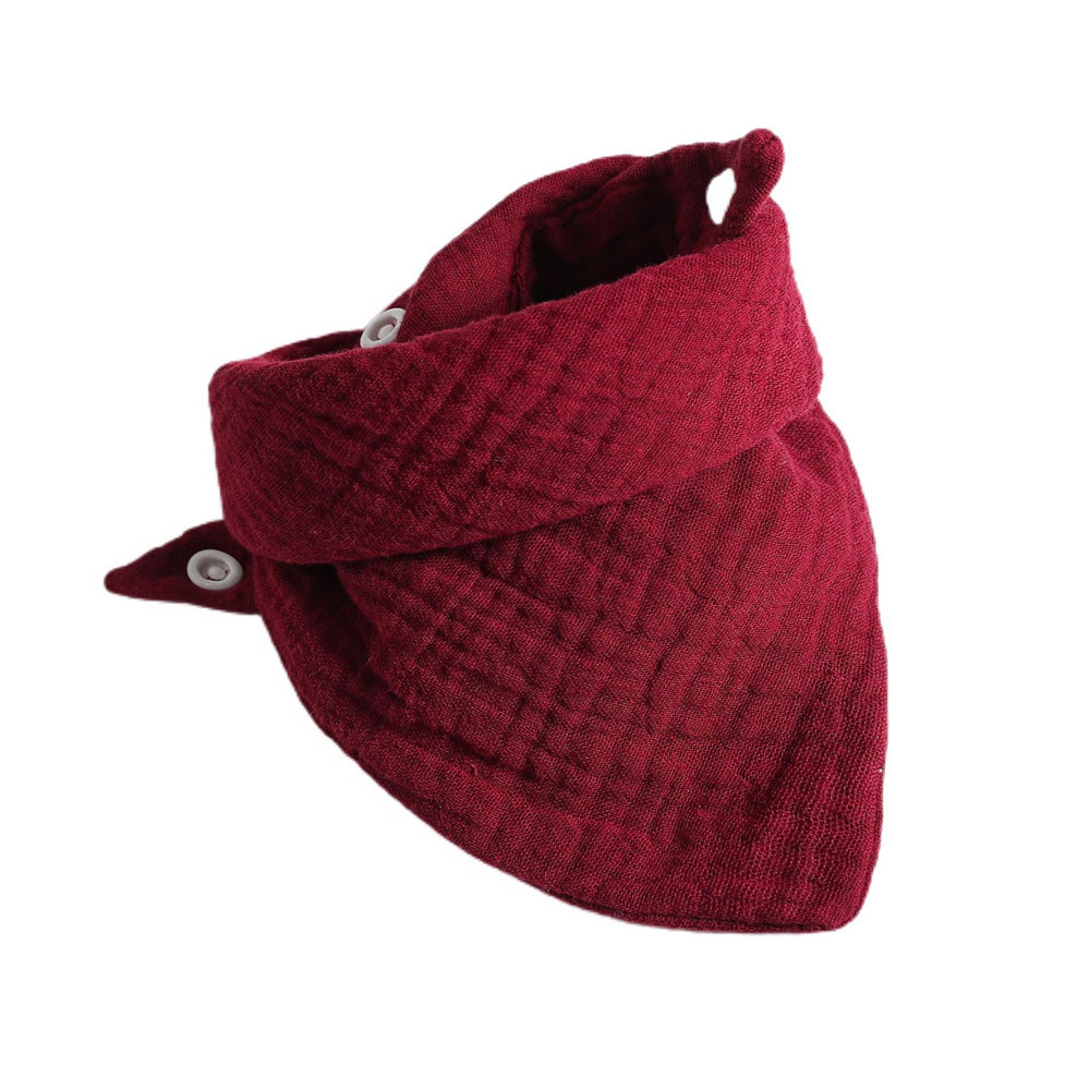 Baby Bibs Infant Cotton Bib Newborn Solid Color Triangle Scarf Feeding Saliva Towel Bandana Burp Cloth Boys Girls Shower Gift