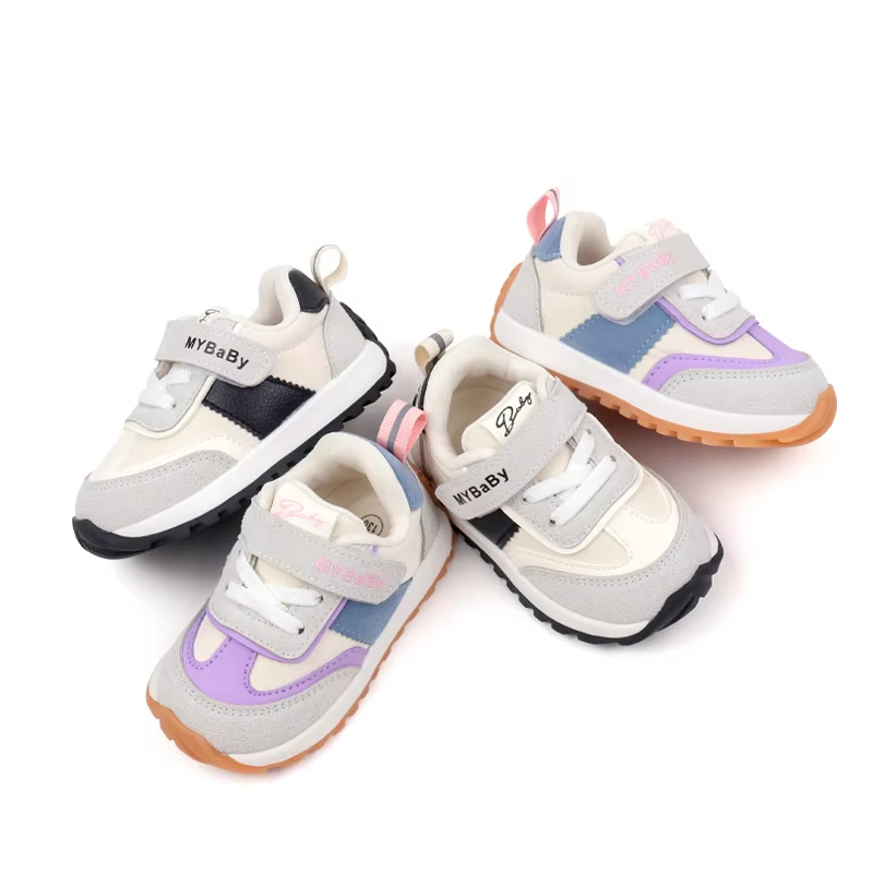 Spring and Autumn Children Casual Sports Shoes Anti Slip Walking Shoes for Girl Boy Cute Baby Prewalker Shoes BM16