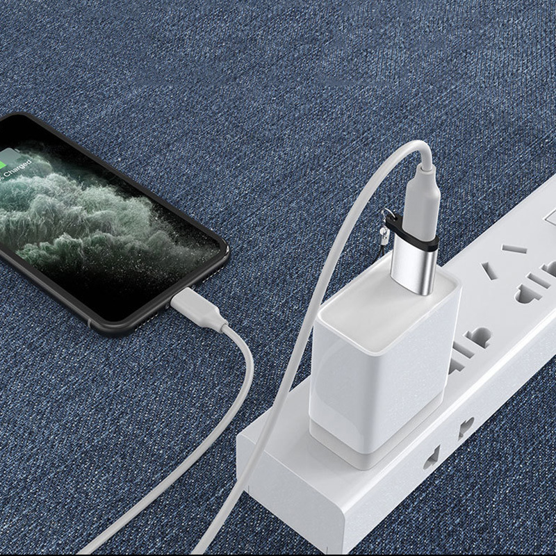 2pc USB3.0 Male to Type C Female Adapter Type C to A Charger Cable Converter for iPhone 11 12 Mini Pro Max Airpods iPad Data