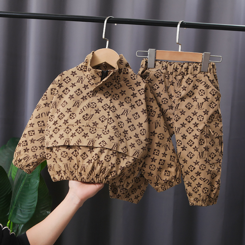 New Autumn Fashion Clothes Kids Boys Girl Cartoon Hoodies Pants 2pcs/set Spring Children Toddler Costume Infant Casual Tracksuit