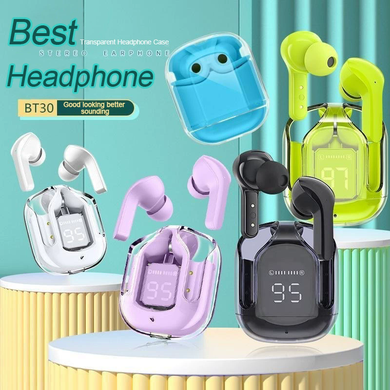 Air31 Digital Display Wireless Bluetooth Headphone Sports Music in-Ear Noise Cancelling Earphone