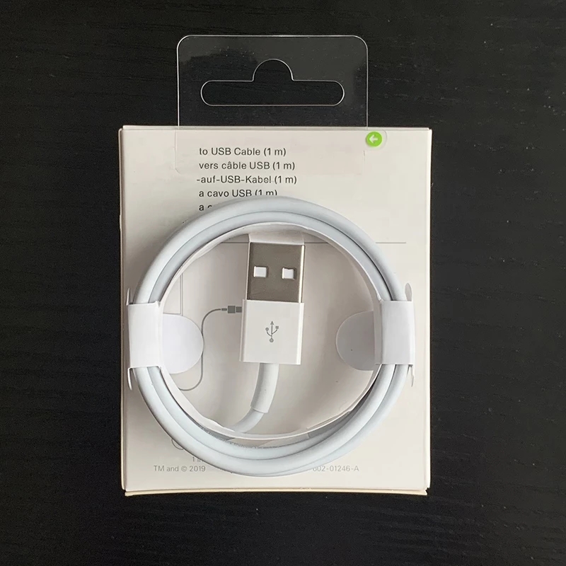 1mOriginal USB Data Sync Charger Cable for iPhone 5 5S SE 6 6S 7 8 Plus X XS Max XR Fast Charging Mobile Phone USB Cables