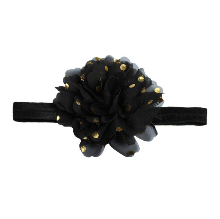 New Elastic Headband Net Yarn Chiffon Flower Head band Kids Hair Dress Girls Boys Hair Accessories