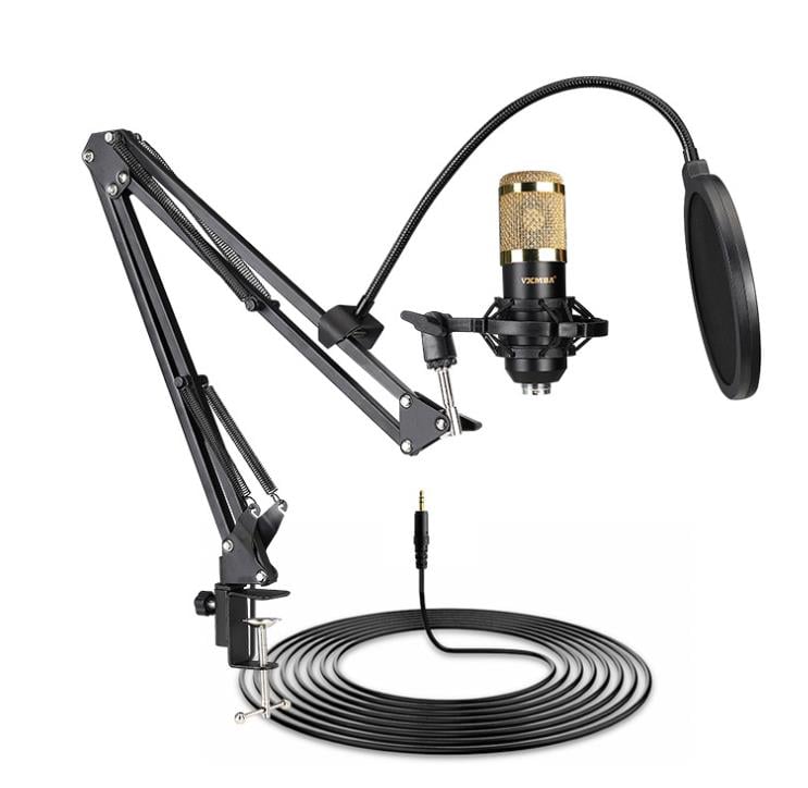 Professional Studio condenser microphone live stream broadcasting set for podcast TikTok mic set stand BM800 BM 800